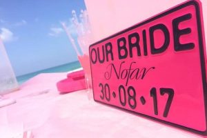 לוחית OUR BRIDE