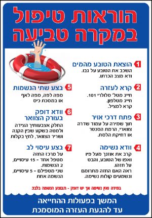 הוראות טיפול במקרה טביעה